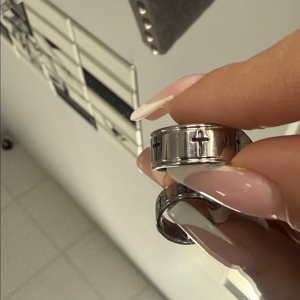 Silver Cross Ring